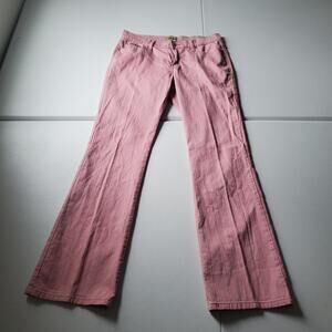 Judy Blue Jeans 9/29 Y2K Pink Mid Rise Bootcut Stretch Denim